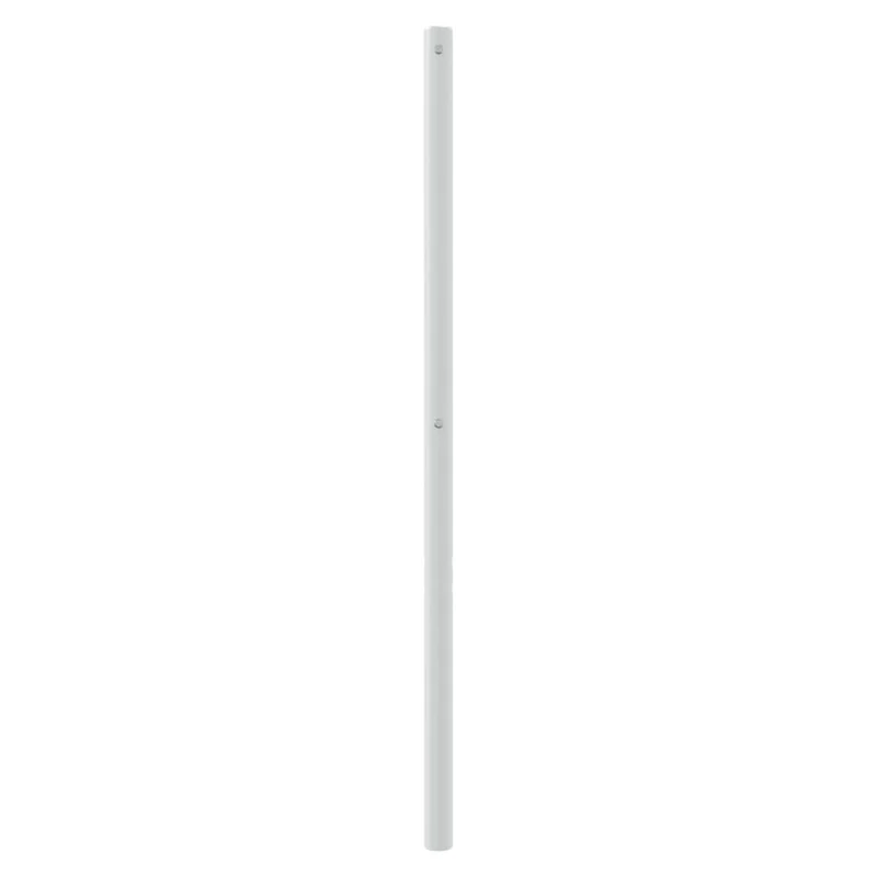 Tête de lit accessoire couchage chambre à coucher meuble 120 cm métal blanc TDL0202483