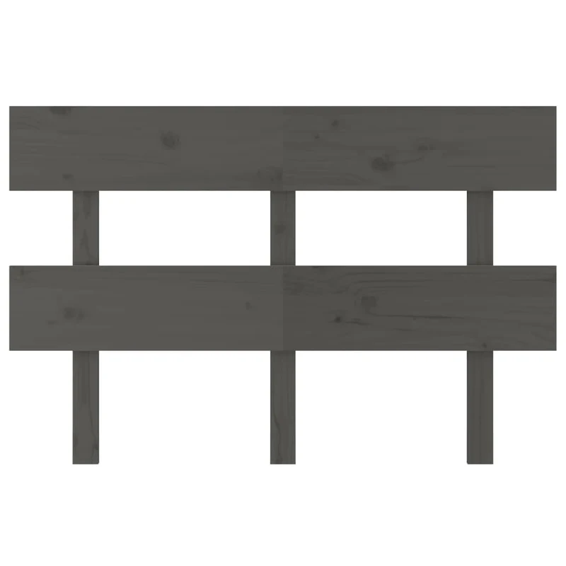 Tête de lit accessoire couchage chambre à coucher meuble 124 x 3 x 81 cm bois de pin gris TDL0203518