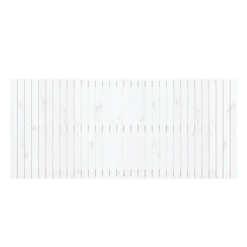 Tête de lit accessoire couchage chambre à coucher meuble murale style palette 204 x 3 x 90 cm bois massif blanc TDL0202694