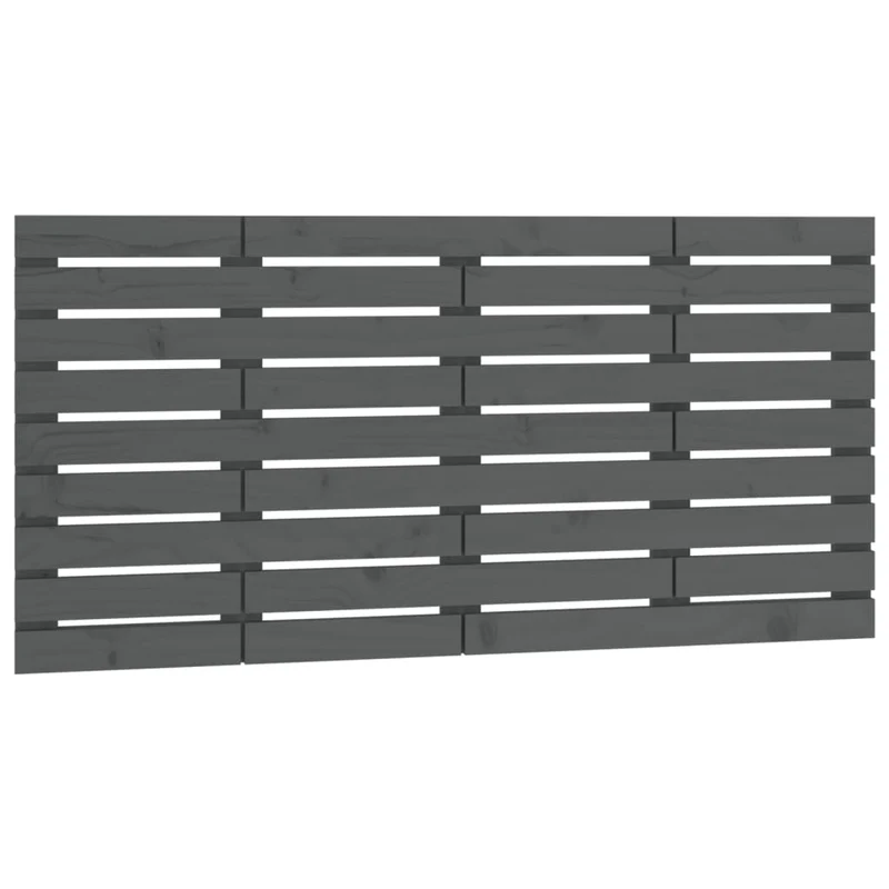 Tête de lit accessoire couchage chambre à coucher meuble murale 146 x 3 x 63 cm bois massif gris TDL0202654