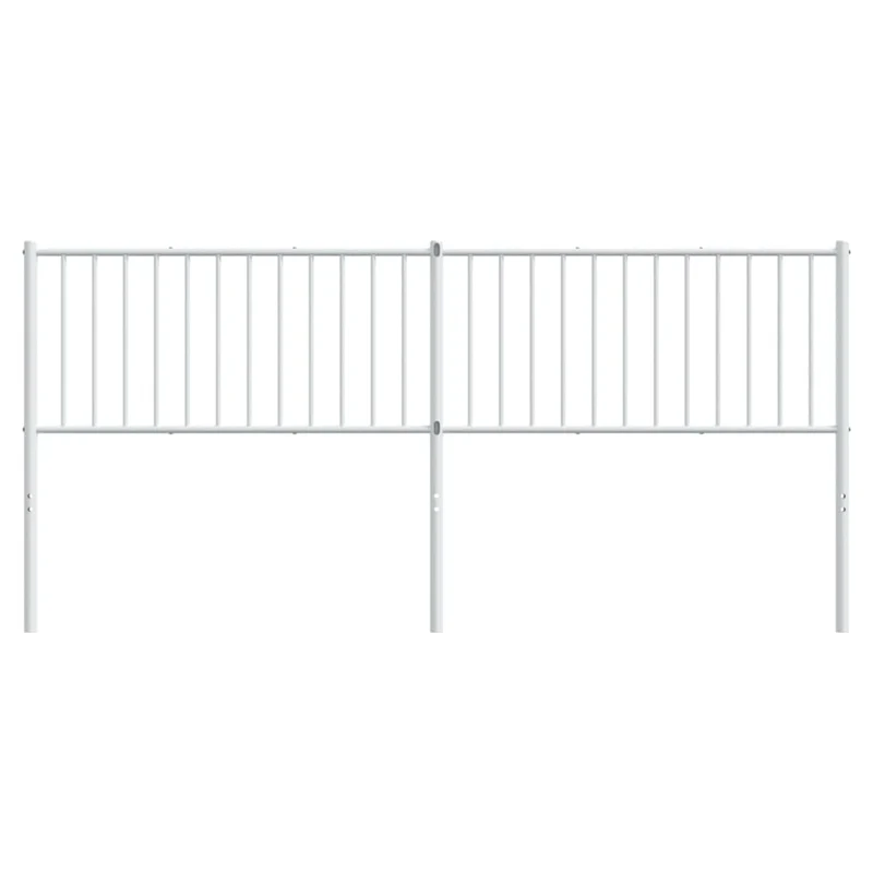 Tête de lit accessoire couchage chambre à coucher meuble 193 cm métal blanc TDL0202466