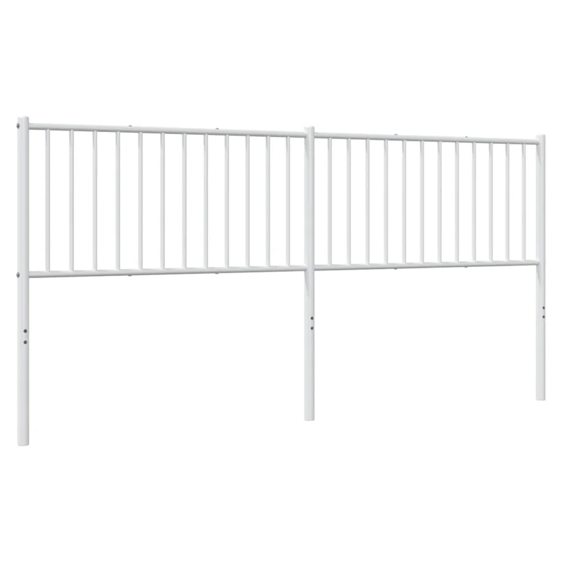 Tête de lit accessoire couchage chambre à coucher meuble 193 cm métal blanc TDL0202466