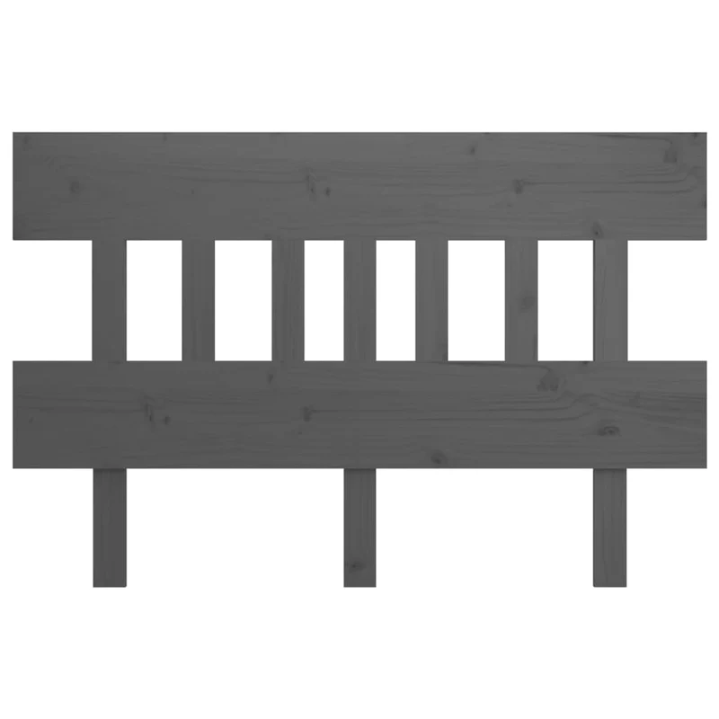 Tête de lit accessoire couchage chambre à coucher meuble 123,5 x 3 x 81 cm bois de pin gris TDL0203519
