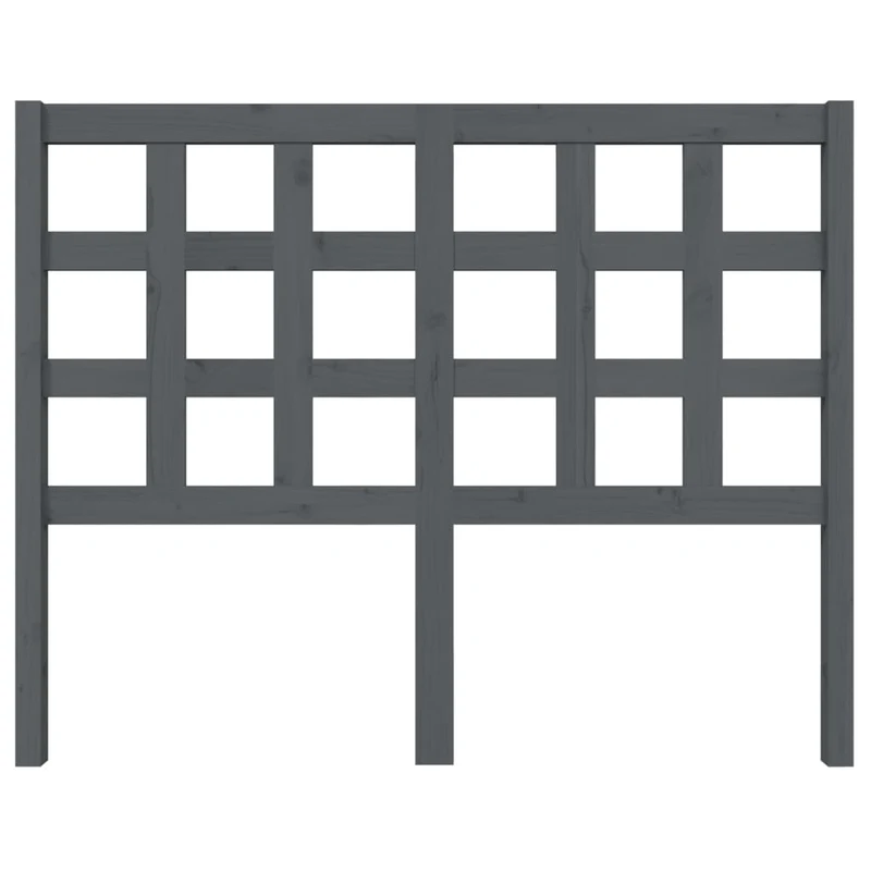 Tête de lit accessoire couchage chambre à coucher meuble 125,5 x 4 x 100 cm bois de pin gris TDL0203511