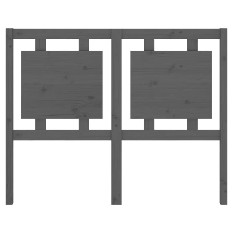 Tête de lit accessoire couchage chambre à coucher meuble 125,5 x 4 x 100 cm bois de pin gris TDL0203510