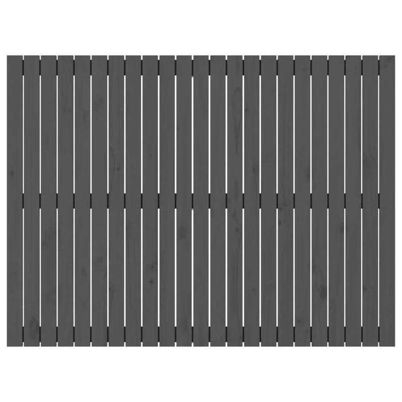 Tête de lit accessoire couchage chambre à coucher meuble murale style palette 146,5 x 3 x 110 cm bois massif gris TDL0202656
