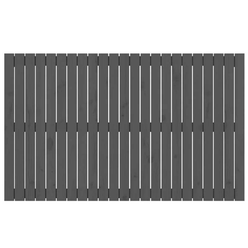 Tête de lit accessoire couchage chambre à coucher meuble murale style palette 147 x 3 x 90 cm bois massif gris TDL0202651