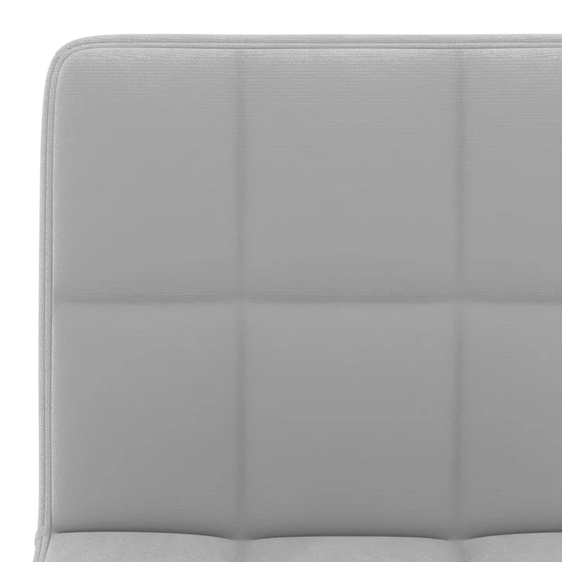 Lot de 2 tabourets de bar chaises hautes hauteur réglable en velours gris clair et acier noir DEC029689