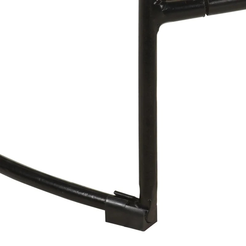Lot de 2 tabourets de bar 45 x 40 x 63cm en bois massif manguier et fer DEC029592