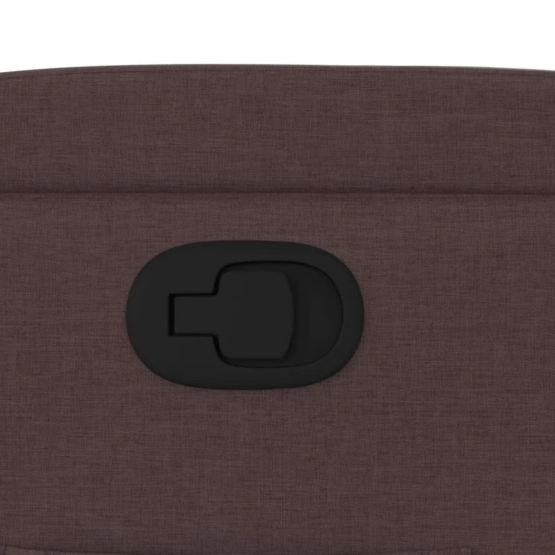 Fauteuil relax TV rembourrage confortable fonction d'inclinaison manuelle en tissu marron foncé DEC027995