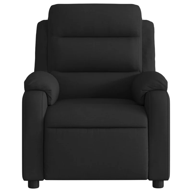 Fauteuil relax TV fonction d'inclinaison électrique très confortable en tissu noir DEC028503