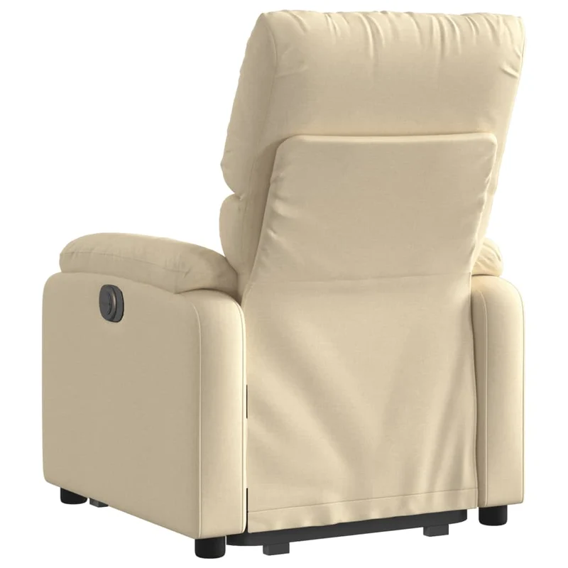 Fauteuil relax TV fonction de levage électrique très confortable en tissu crème DEC028292