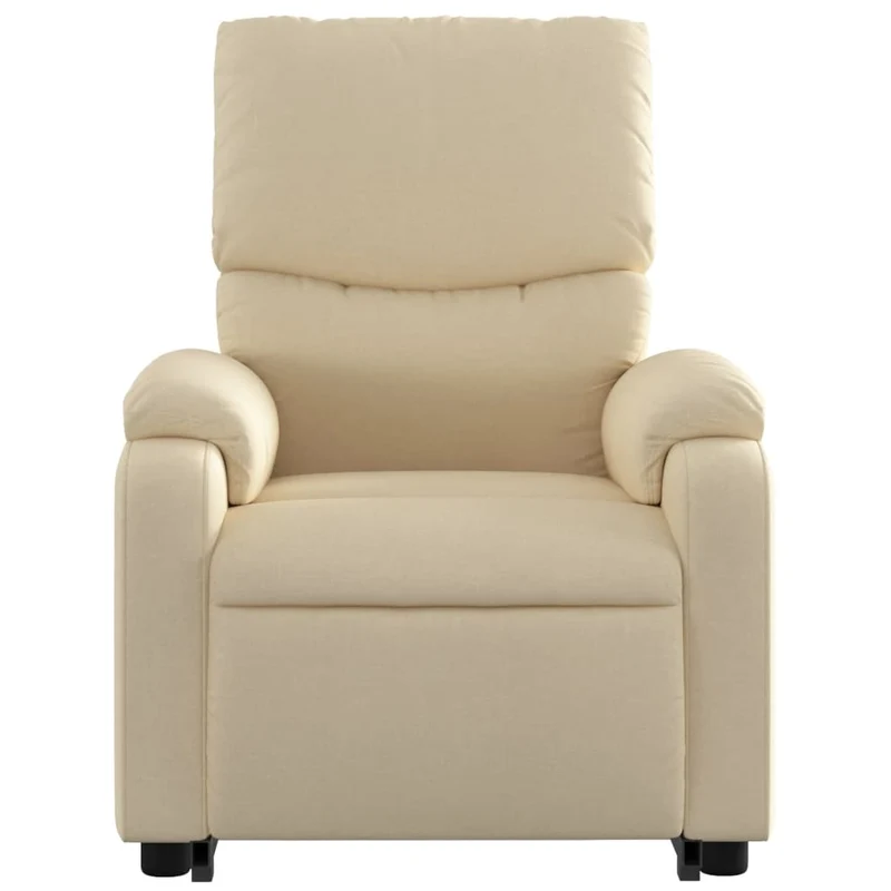 Fauteuil relax TV fonction de levage électrique très confortable en tissu crème DEC028292
