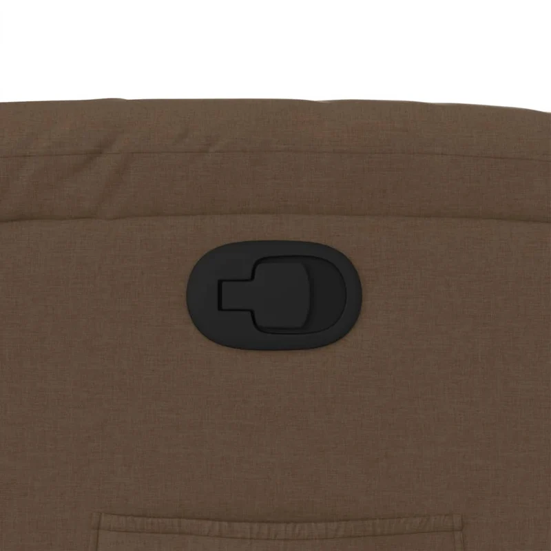 Fauteuil relax TV rembourrage confortable fonction d'inclinaison manuelle en tissu marron DEC028054