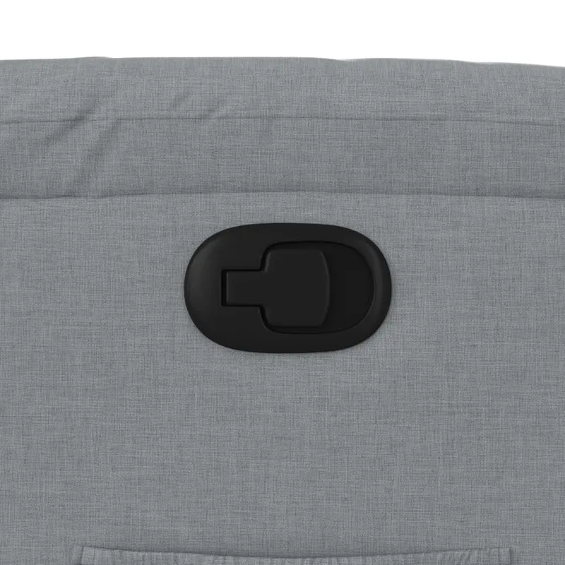 Fauteuil relax TV rembourrage confortable fonction d'inclinaison manuelle en tissu gris clair DEC027909