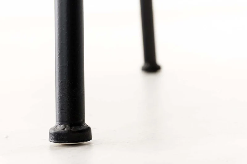 Tabouret de bar x1 style industriel contemporain hauteur réglable en métal noir et assise en bois clair 10_0004540