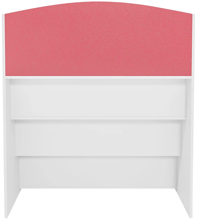 Bibliothèque étagère pour enfant 4 étagères 88x80x30 cm en MDF blanc 10_0003497