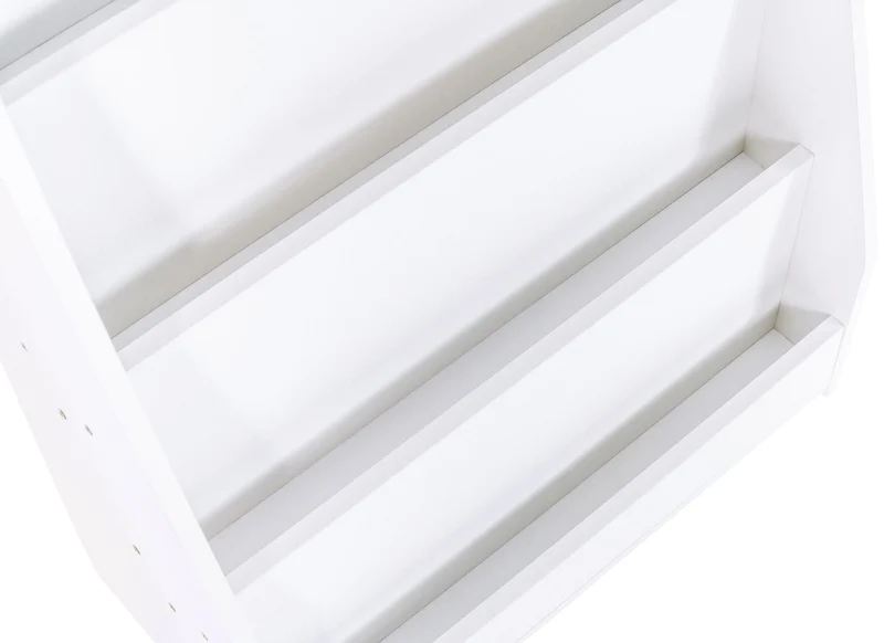 Bibliothèque étagère pour enfant 4 étagères 88x80x30 cm en MDF blanc 10_0003497