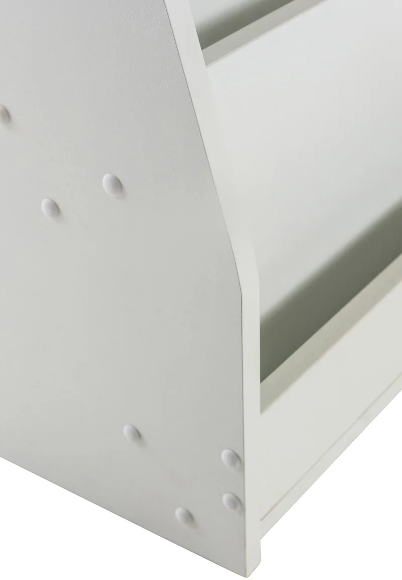 Bibliothèque étagère pour enfant 4 étagères 88x80x30 cm en MDF blanc 10_0003497