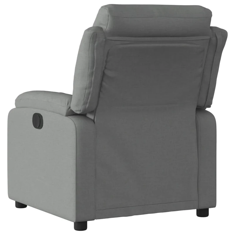 Fauteuil relax TV fonction d'inclinaison électrique très confortable en tissu gris DEC028344