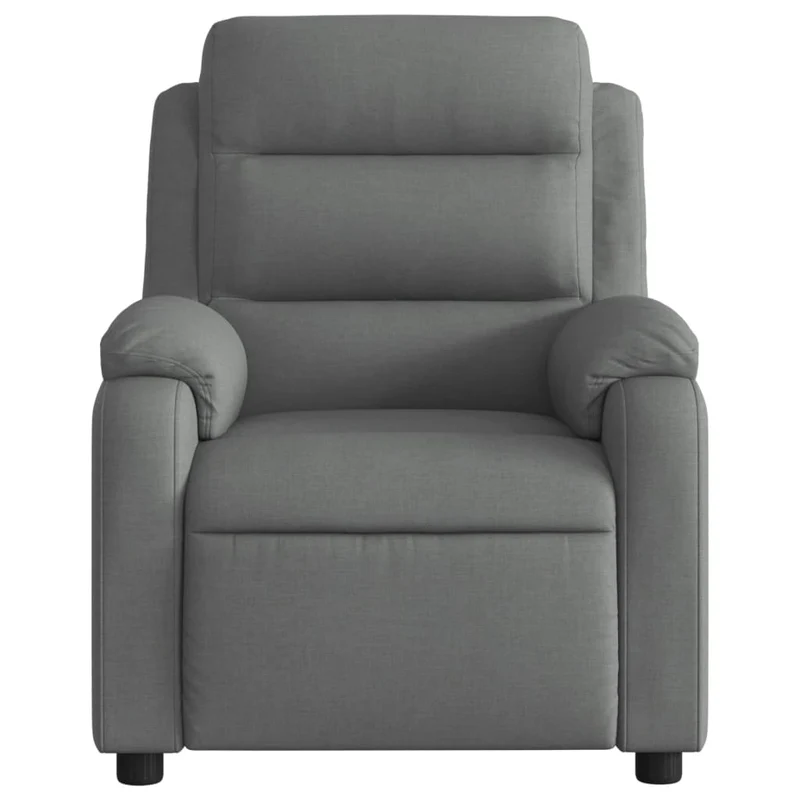 Fauteuil relax TV fonction d'inclinaison électrique très confortable en tissu gris DEC028344