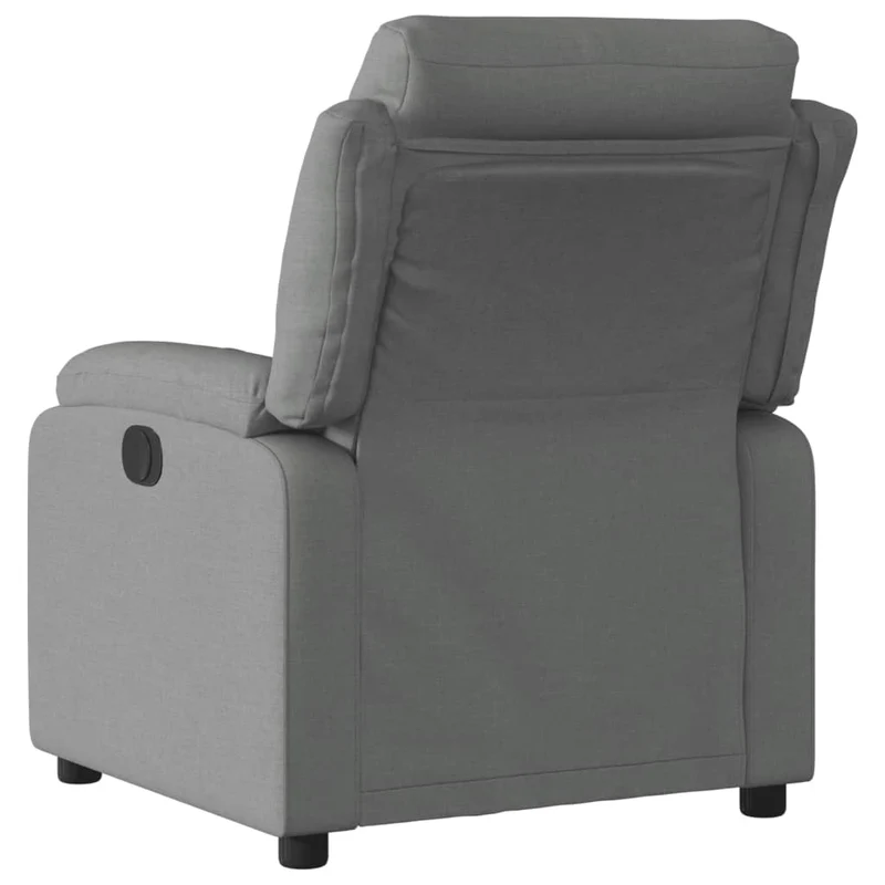 Fauteuil relax TV rembourrage confortable fonction d'inclinaison manuelle en tissu gris DEC027958