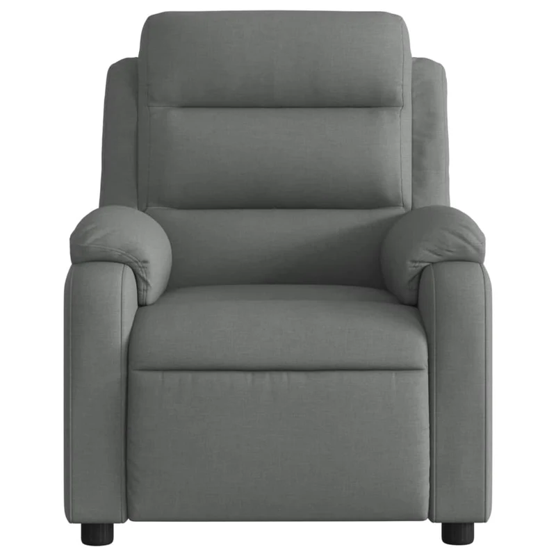 Fauteuil relax TV rembourrage confortable fonction d'inclinaison manuelle en tissu gris DEC027958