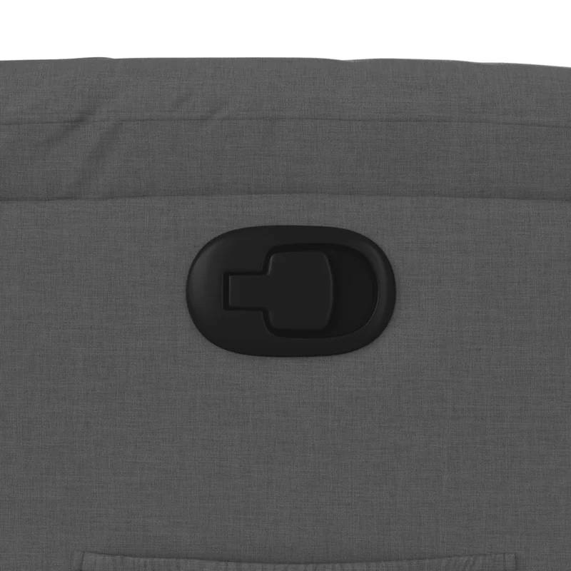 Fauteuil relax TV rembourrage confortable fonction d'inclinaison manuelle en tissu gris DEC027958