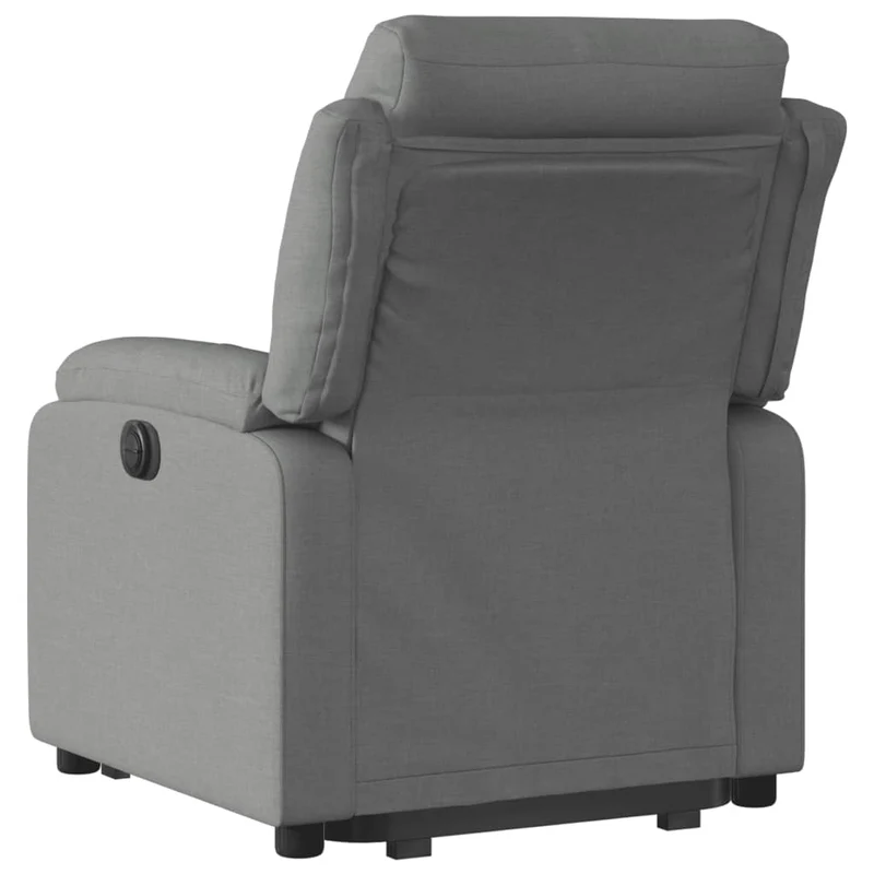 Fauteuil relax TV rembourrage confortable fonction de levage électrique en tissu gris DEC027936