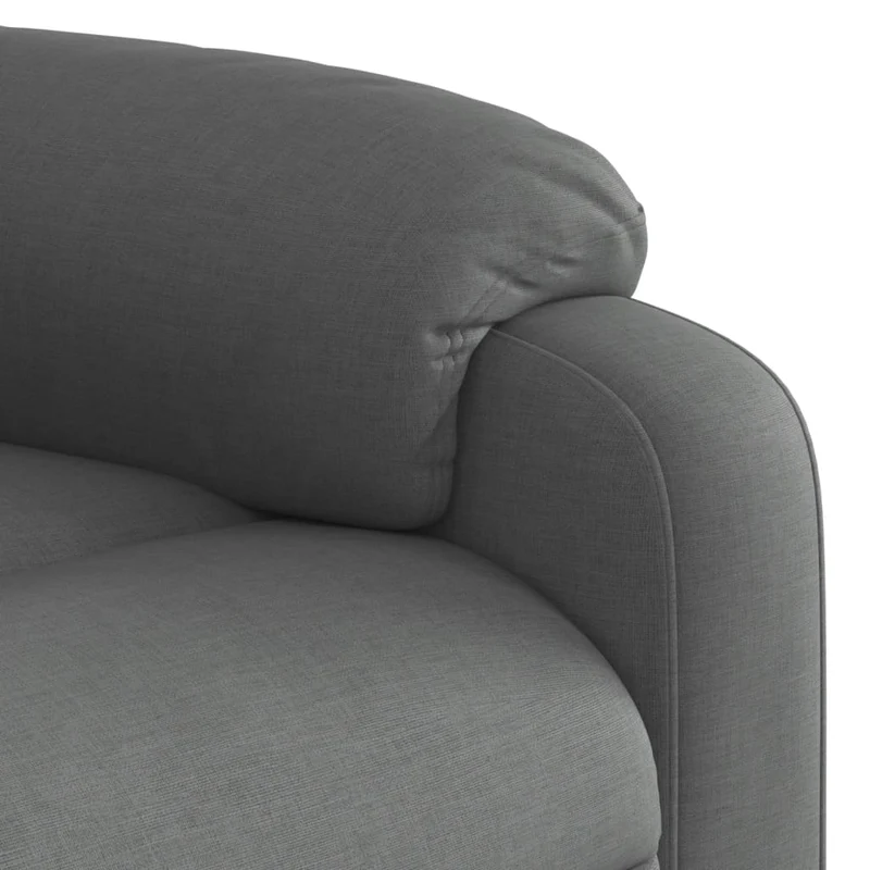 Fauteuil relax TV rembourrage confortable fonction de levage électrique en tissu gris DEC027936