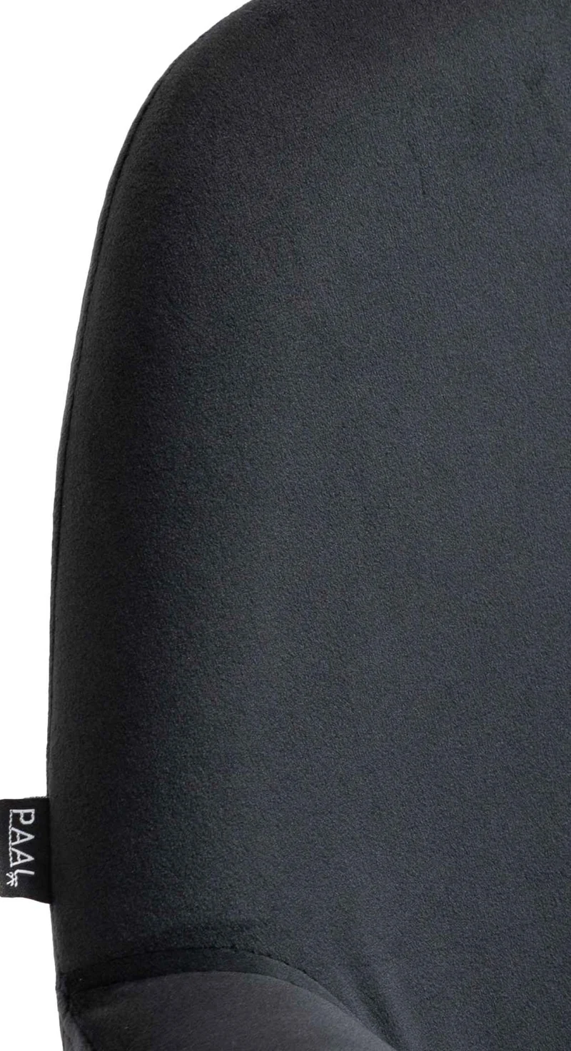 Lot de 2 tabourets de bar repose-pieds intégré revêtement velours noir structure en métal doré TDB10738