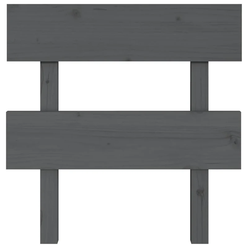 Tête de lit accessoire couchage chambre à coucher meuble 93,5 x 3 x 81 cm bois de pin gris TDL0203272