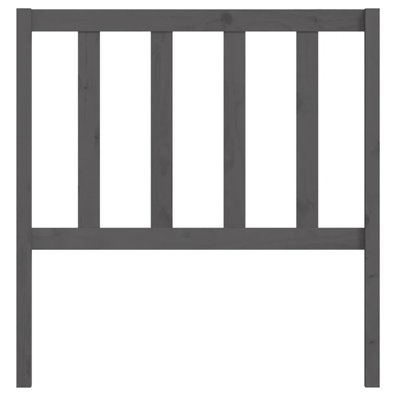 Tête de lit accessoire couchage chambre à coucher meuble 96 x 4 x 100 cm bois de pin gris TDL0203256