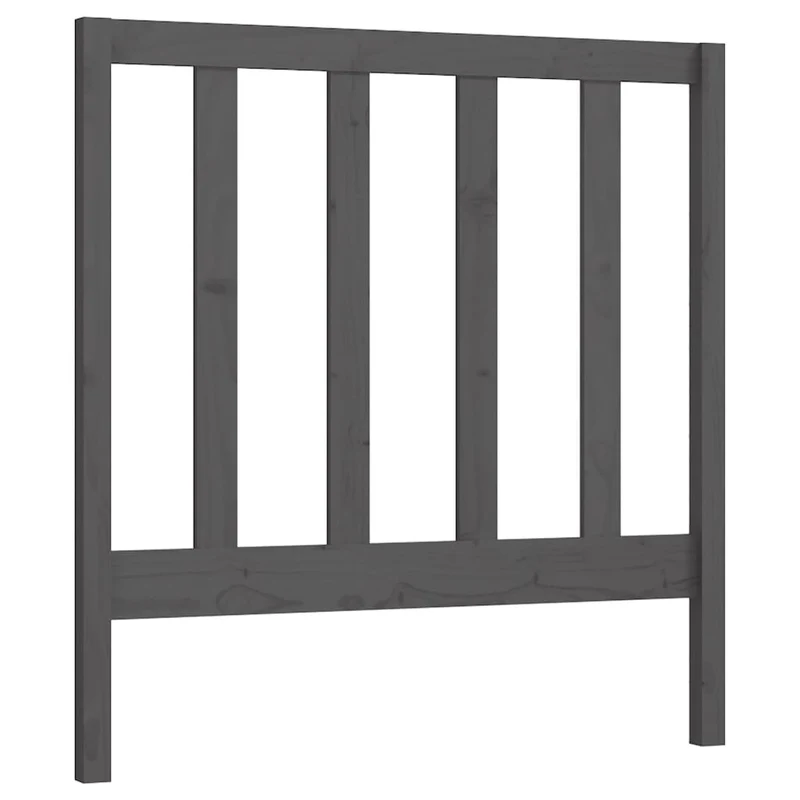 Tête de lit accessoire couchage chambre à coucher meuble 96 x 4 x 100 cm bois de pin gris TDL0203253