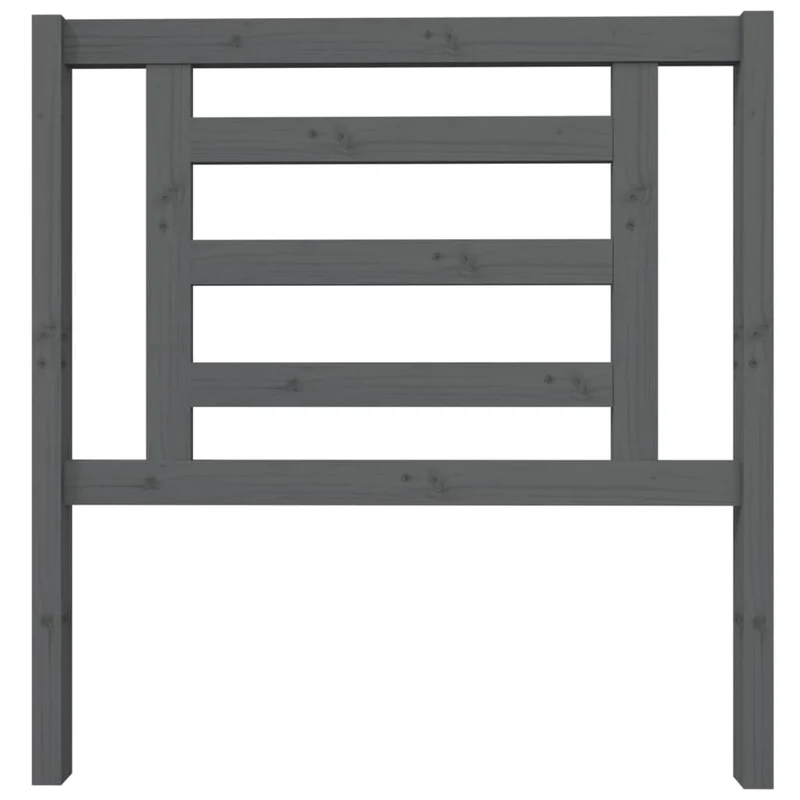 Tête de lit accessoire couchage chambre à coucher meuble 96 x 4 x 100 cm bois de pin gris TDL0203248