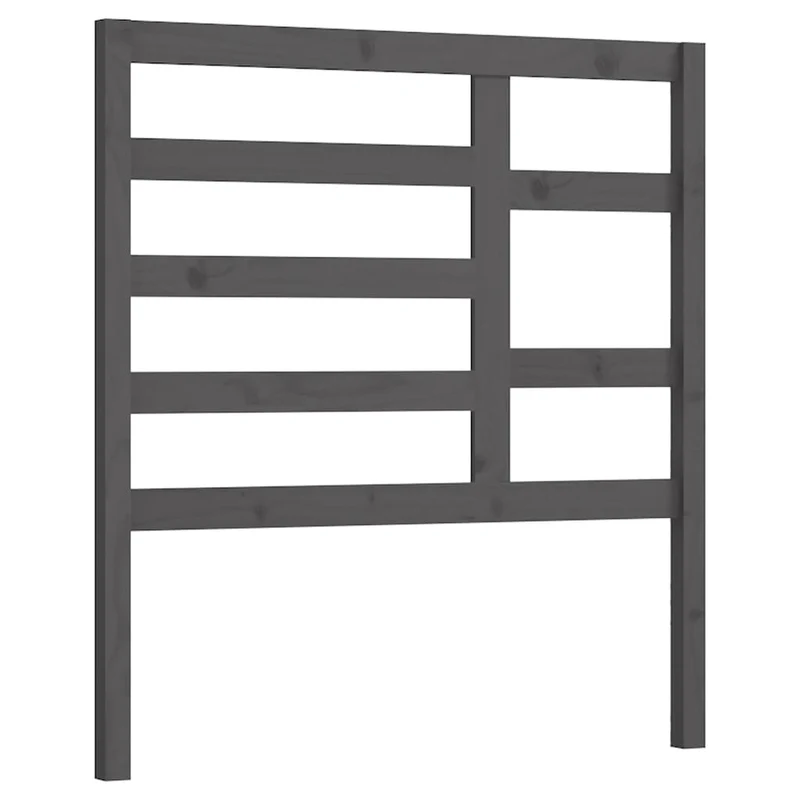 Tête de lit accessoire couchage chambre à coucher meuble 96 x 4 x 104 cm bois de pin gris TDL0203242
