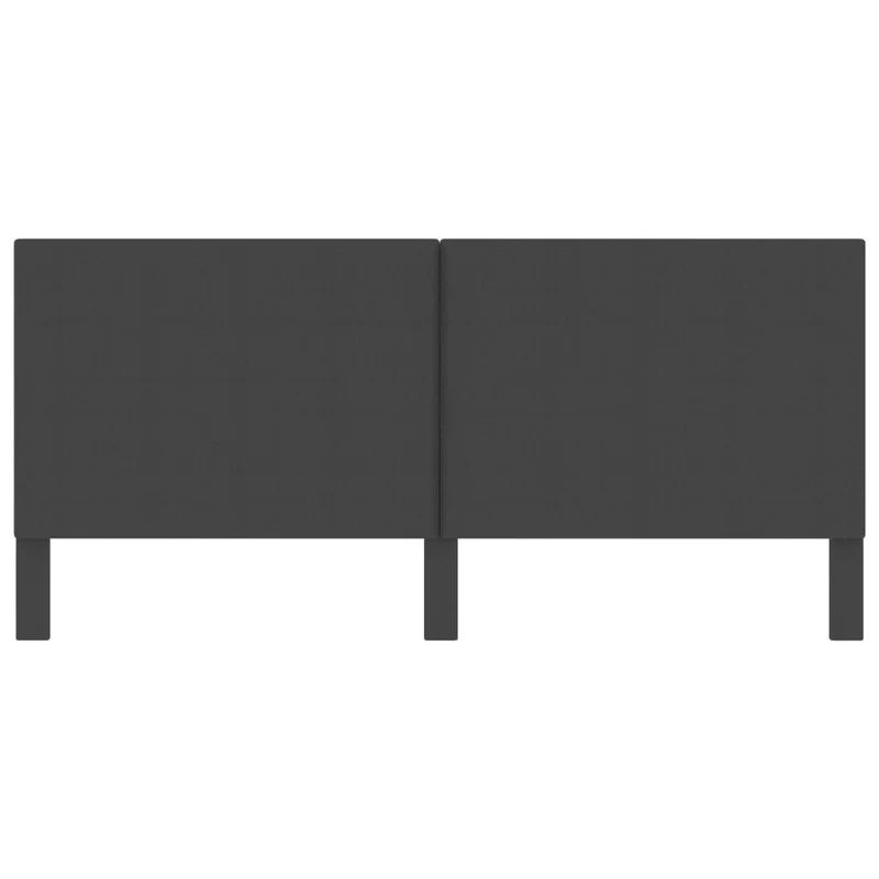 Tête de lit accessoire couchage chambre à coucher meuble 200 x 200 cm tissu gris foncé TDL0203150