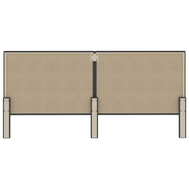 Tête de lit accessoire couchage chambre à coucher meuble 200 x 200 cm tissu gris foncé TDL0203150