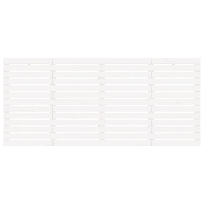 Tête de lit accessoire couchage chambre à coucher meuble murale style palette 166 x 3 x 91,5 cm bois massif blanc TDL0202704