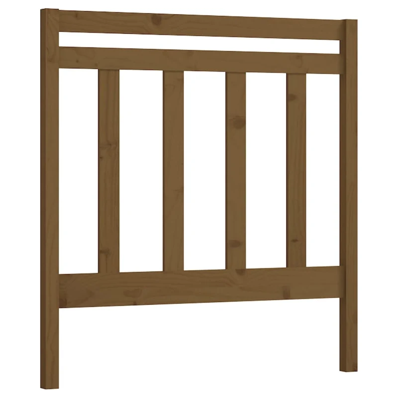 Tête de lit accessoire couchage chambre à coucher meuble 95 x 4 x 100 cm bois massif marron clair TDL0202816