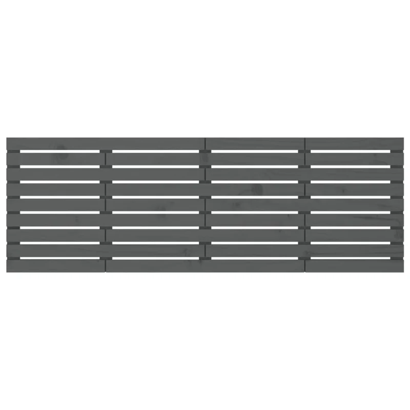 Tête de lit accessoire couchage chambre à coucher meuble murale style palette 206 x 3 x 63 cm bois massif gris TDL0202628
