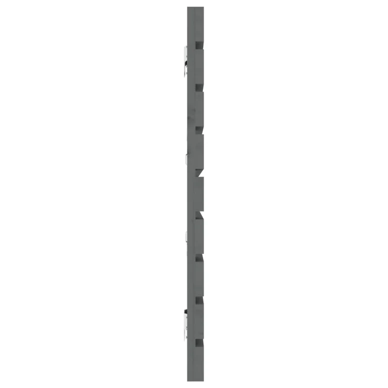 Tête de lit accessoire couchage chambre à coucher meuble murale style palette 206 x 3 x 63 cm bois massif gris TDL0202628