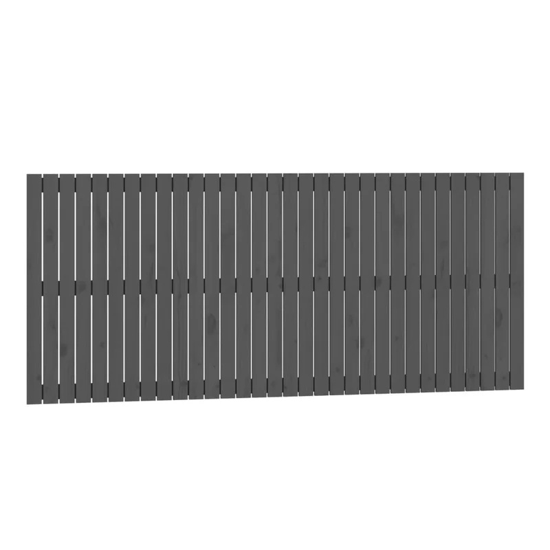 Tête de lit accessoire couchage chambre à coucher meuble murale style palette 204 x 3 x 90 cm bois massif gris TDL0202629
