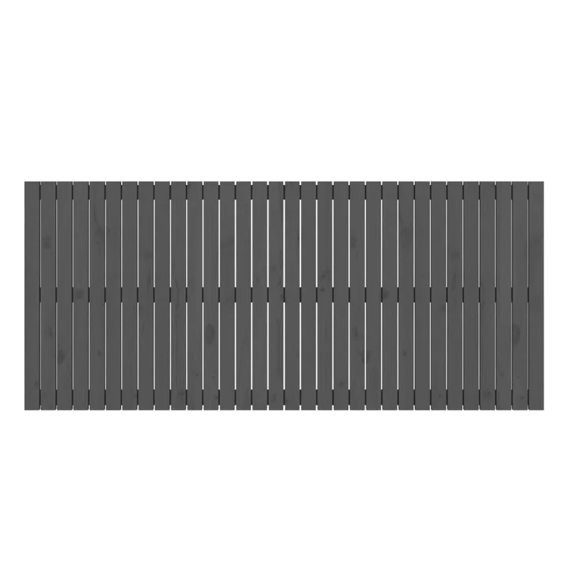 Tête de lit accessoire couchage chambre à coucher meuble murale style palette 204 x 3 x 90 cm bois massif gris TDL0202629