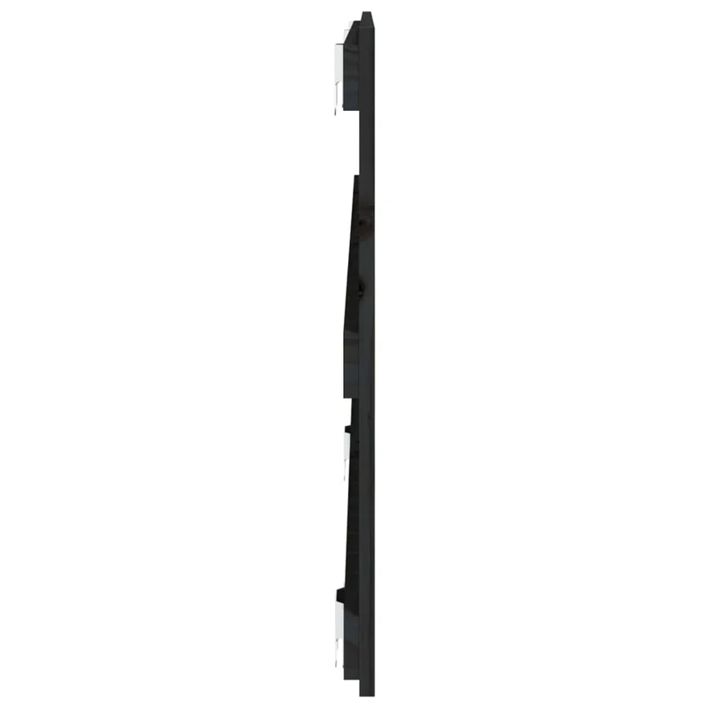 Tête de lit accessoire couchage chambre à coucher meuble murale style palette 127,5 x 3 x 60 cm bois massif noir TDL0202544
