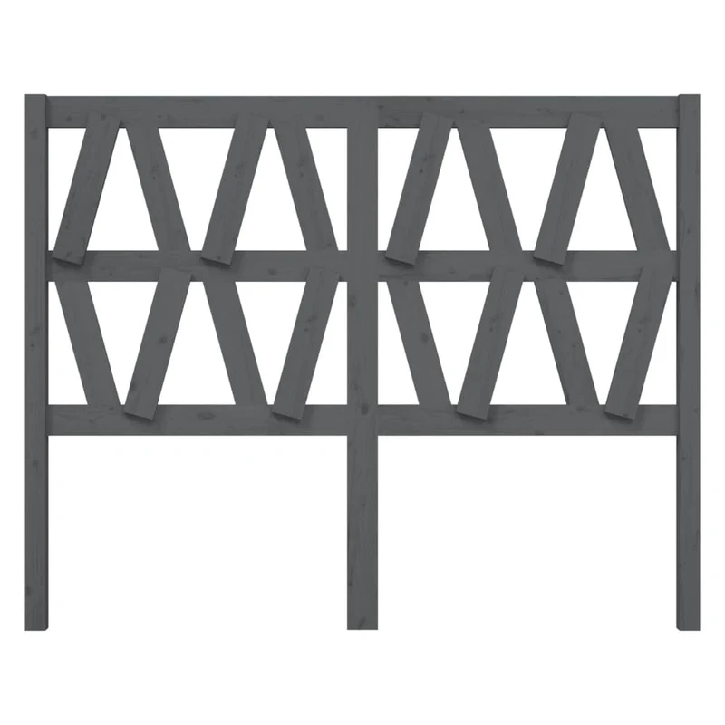 Tête de lit accessoire couchage chambre à coucher meuble 146 x 4 x 100 cm bois de pin gris TDL0203445