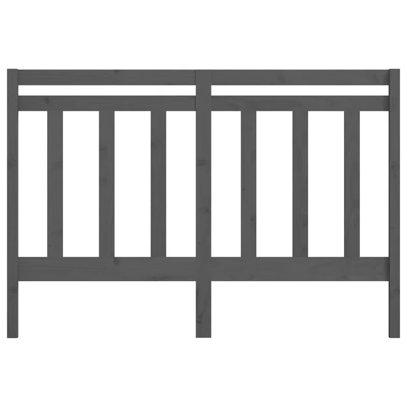 Tête de lit accessoire couchage chambre à coucher meuble 146 x 4 x 100 cm bois de pin gris TDL0203439