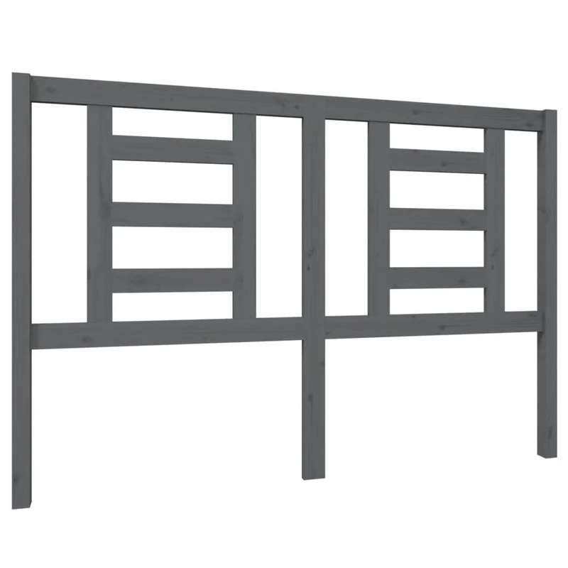 Tête de lit accessoire couchage chambre à coucher meuble 146 x 4 x 100 cm bois de pin gris TDL0203438