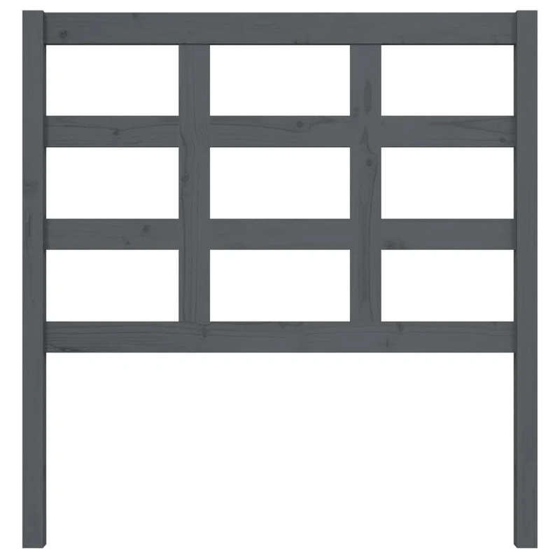 Tête de lit accessoire couchage chambre à coucher meuble 95,5 x 4 x 100 cm bois de pin gris TDL0203269