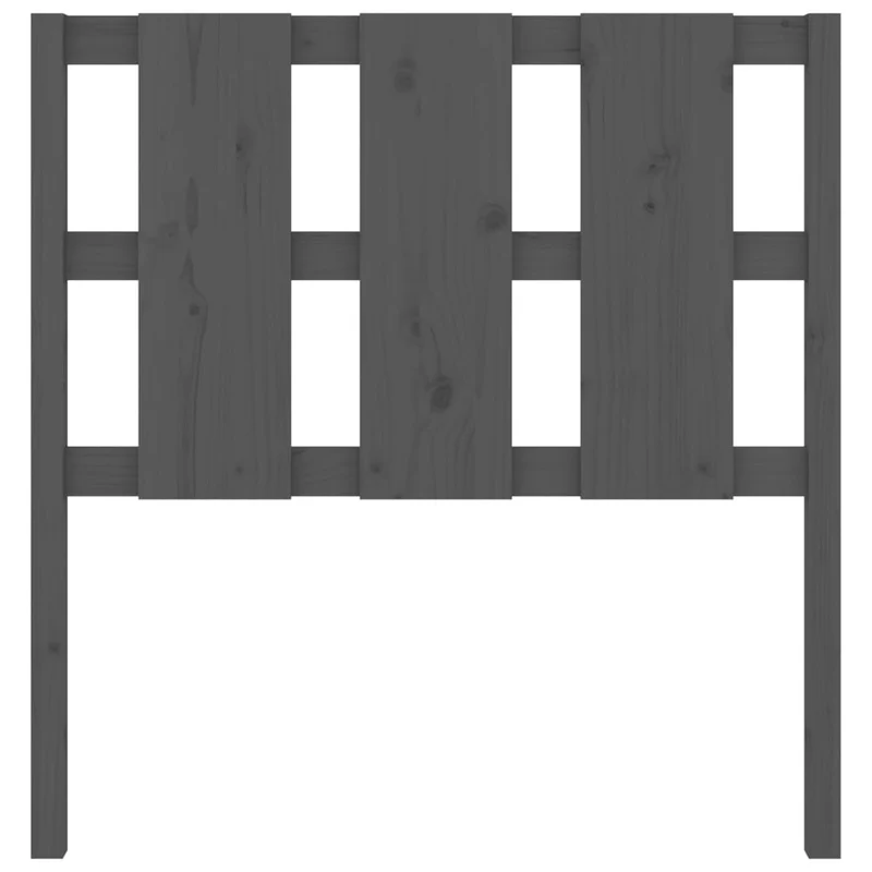 Tête de lit accessoire couchage chambre à coucher meuble 95,5 x 4 x 100 cm bois de pin gris TDL0203262